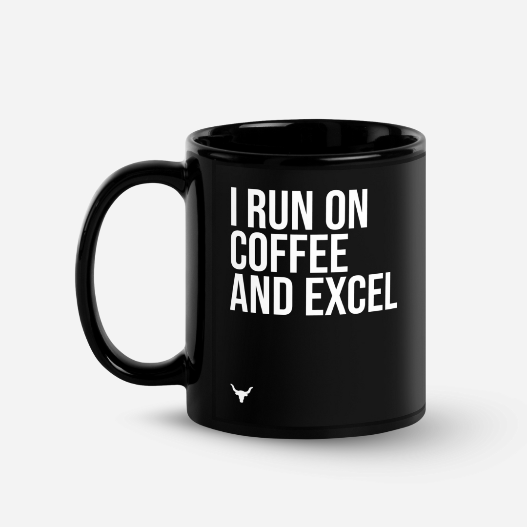 I Run on Coffee & Excel Mug