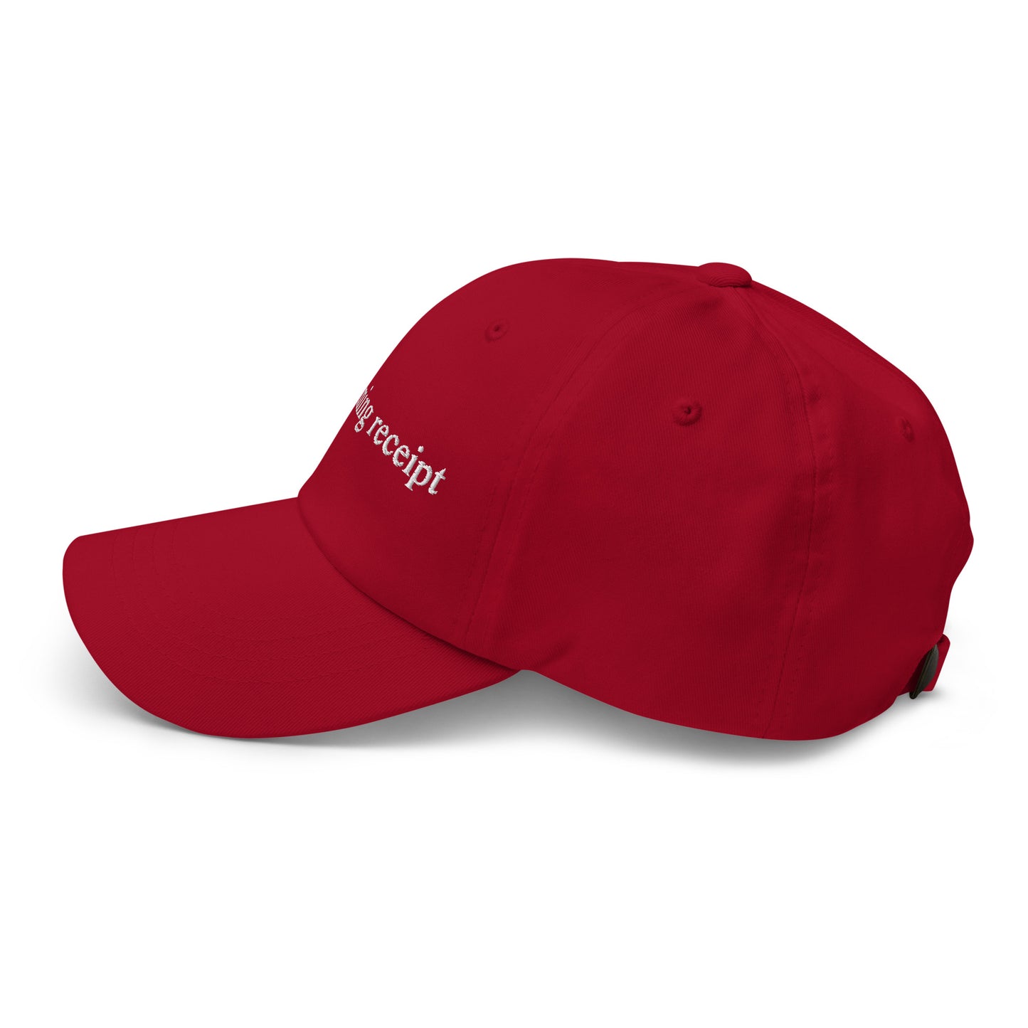 "confirming receipt" dad hat