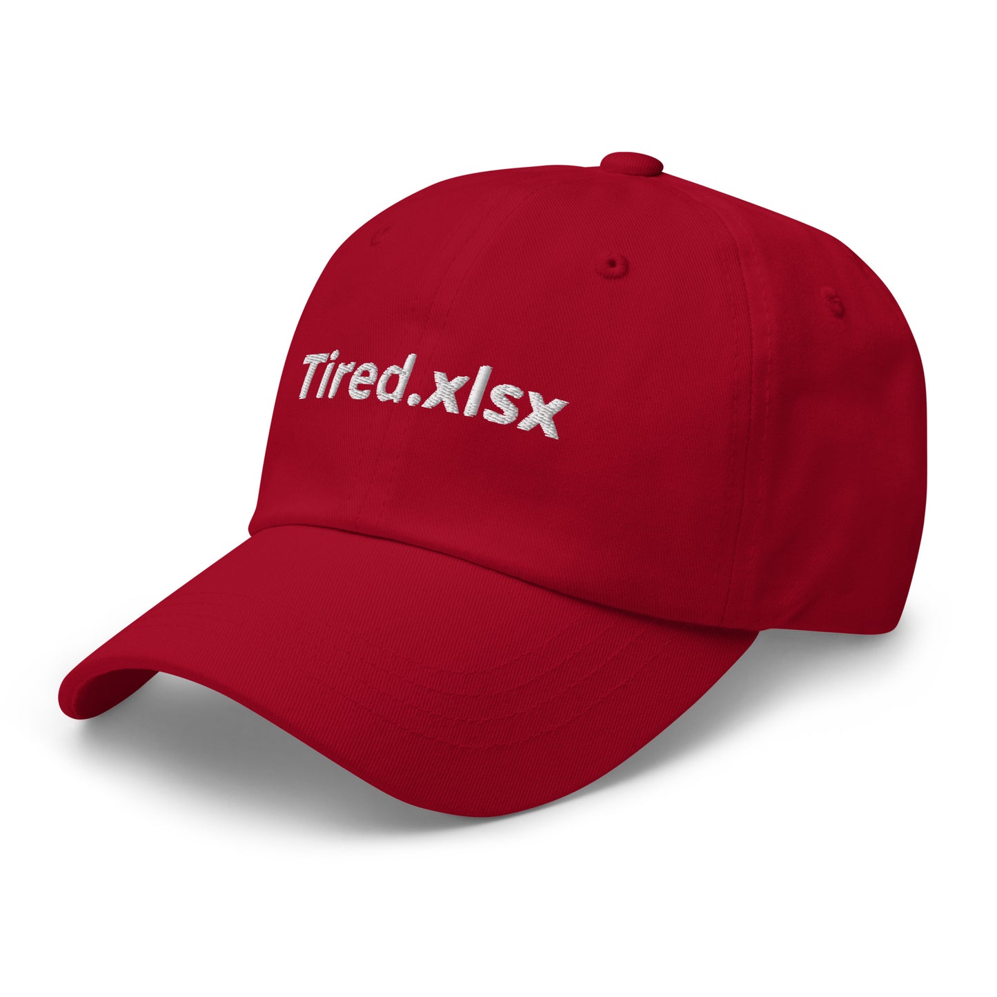 Tired.xlsx Dad hat