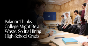 🍋 Palantir’s College Dropout Experiment