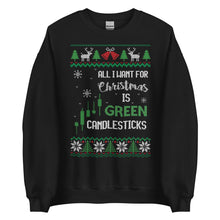Load image into Gallery viewer, &quot;Green Candlesticks&quot; Sweater
