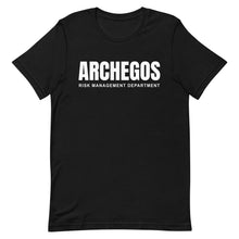 Load image into Gallery viewer, Archegos Risk Management Department Unisex t-shirt
